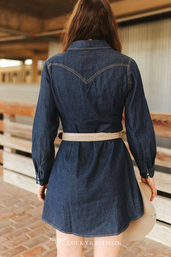 Western Denim Dress – Jeansklänning