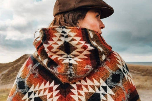 Triangleponcho - Alpackaull