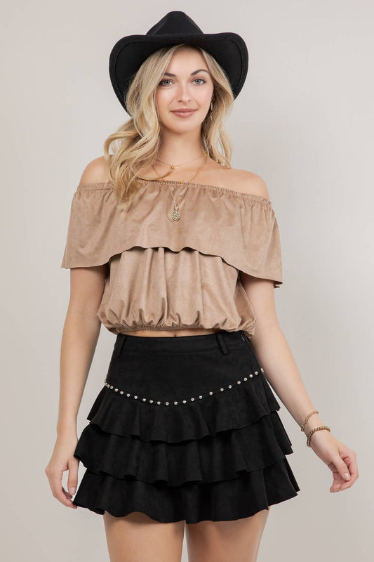 Sage Off-Shoulder Top