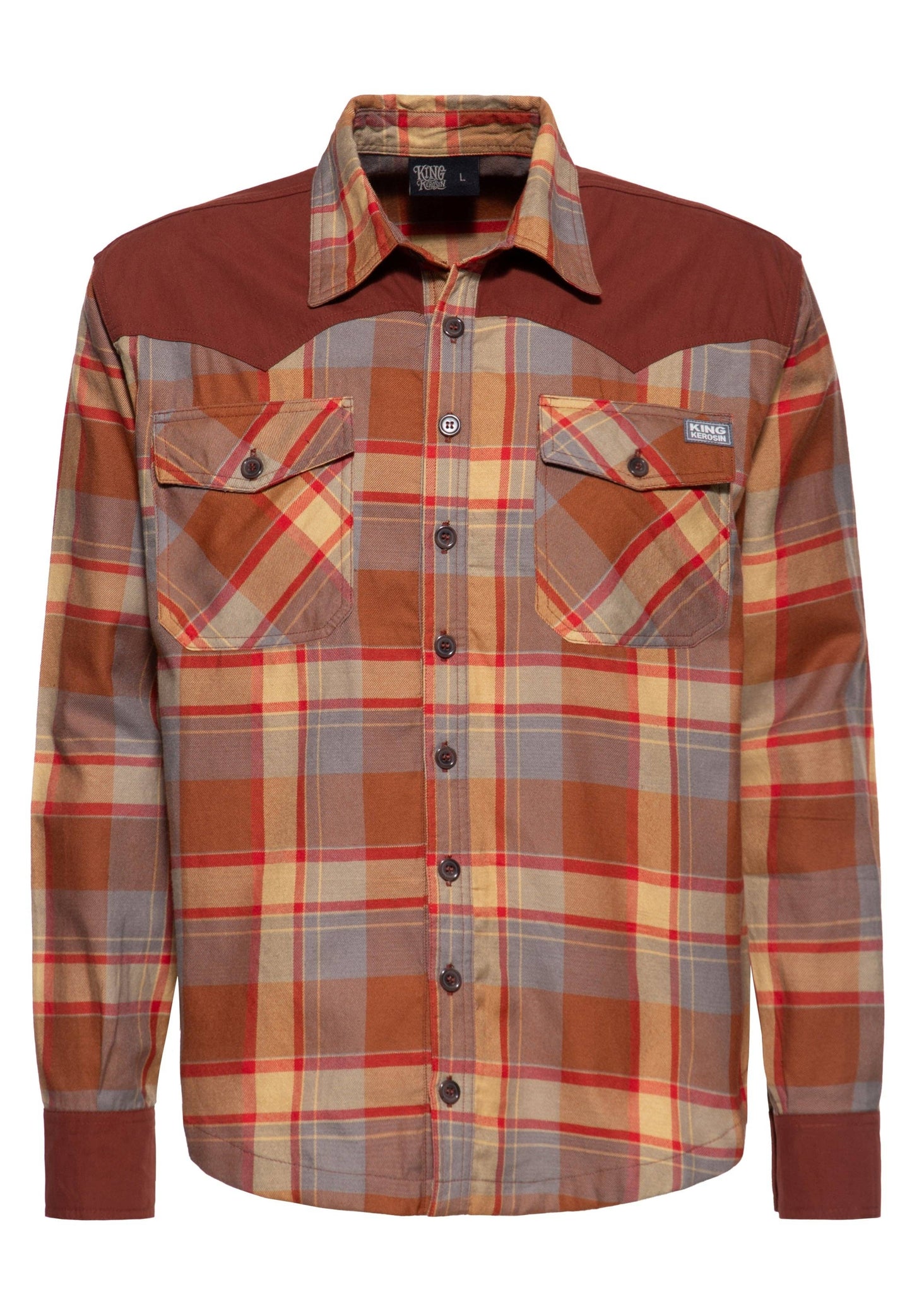 Flanellskjorta Rost - Plus Size