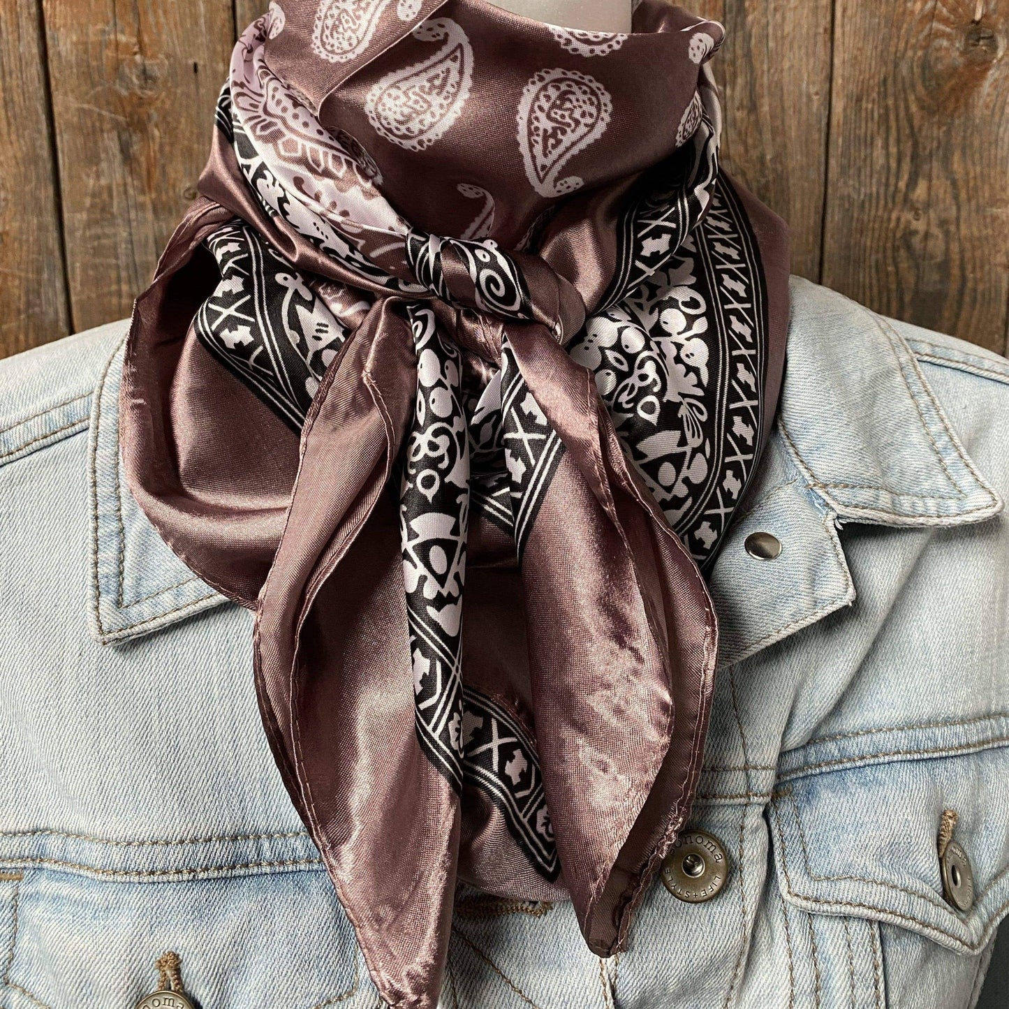 Tvåfärgad Paisley Wild rag