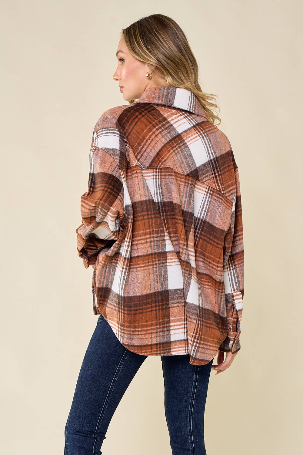 Rostbrun Shacket Oversized