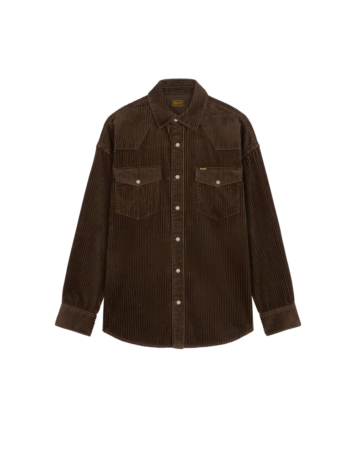 Wrangler Oversized Western shirt Coffee