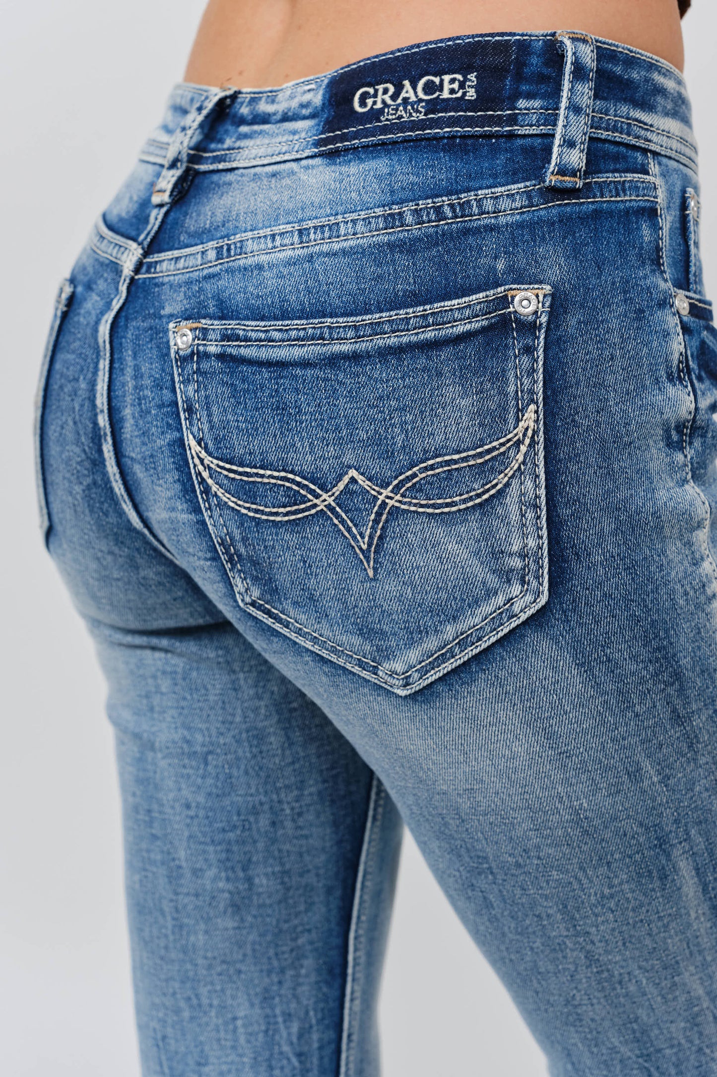 Simple stitches Bootcut jeans 34”