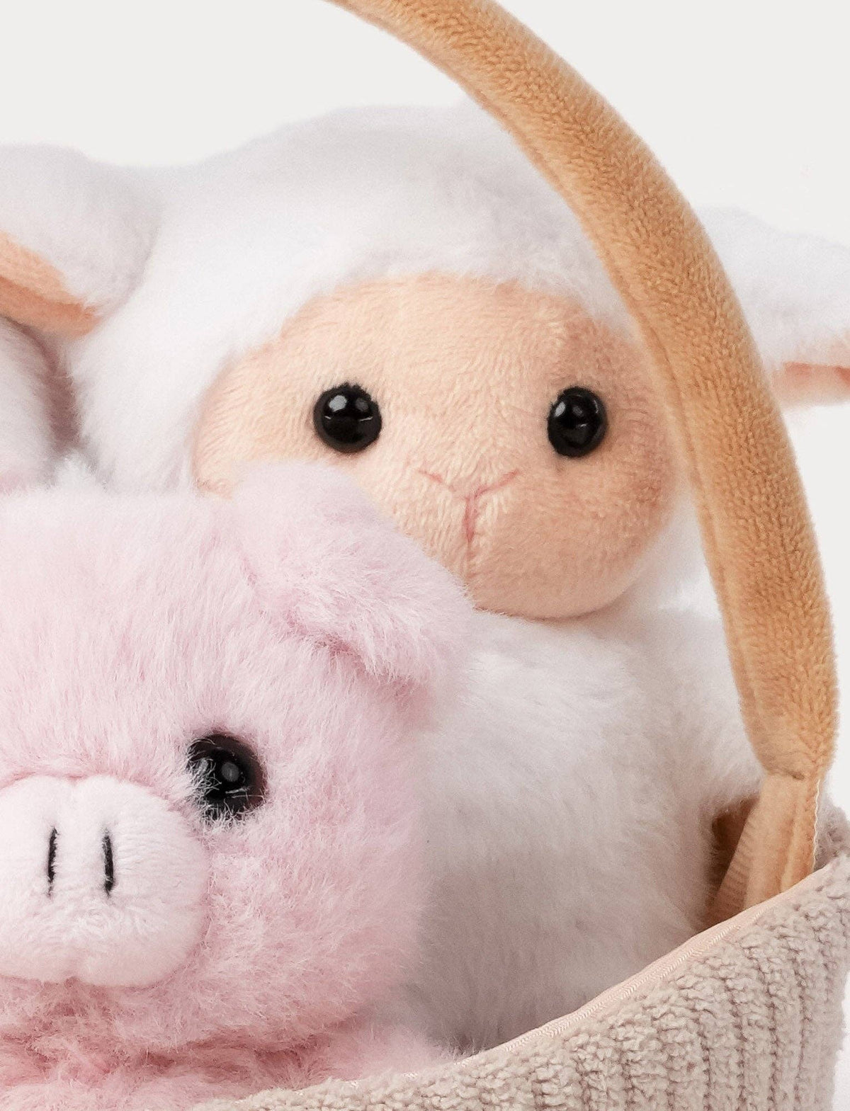 Teddy Farm – Presentkorg med 3 söta bondgårdsdjur