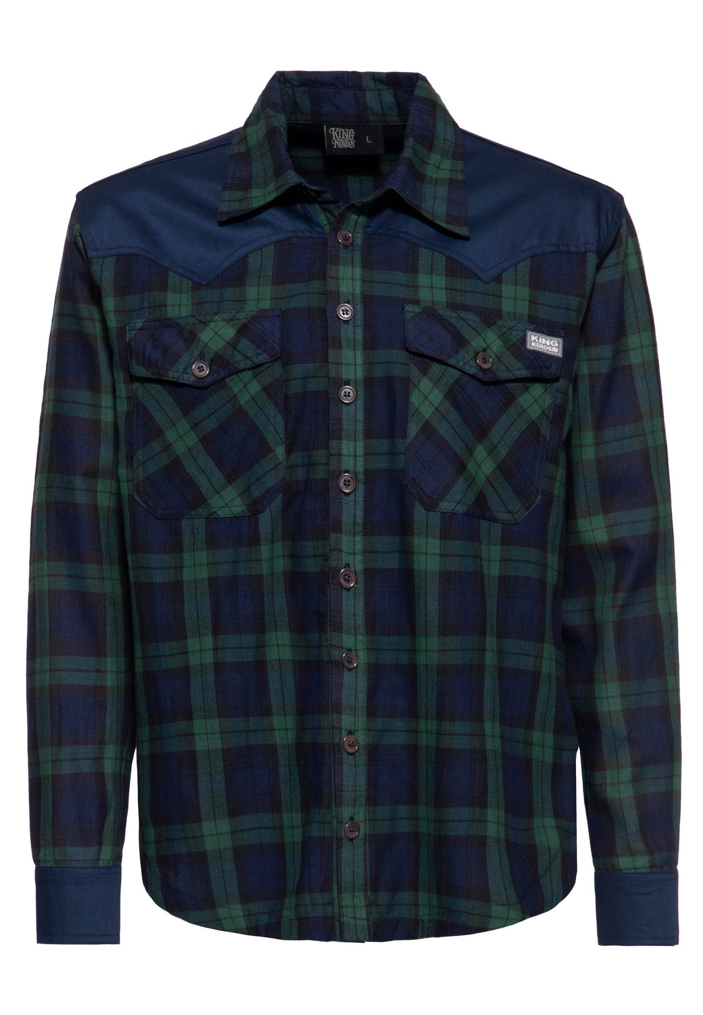 Flanellskjorta Marin - Plus Size