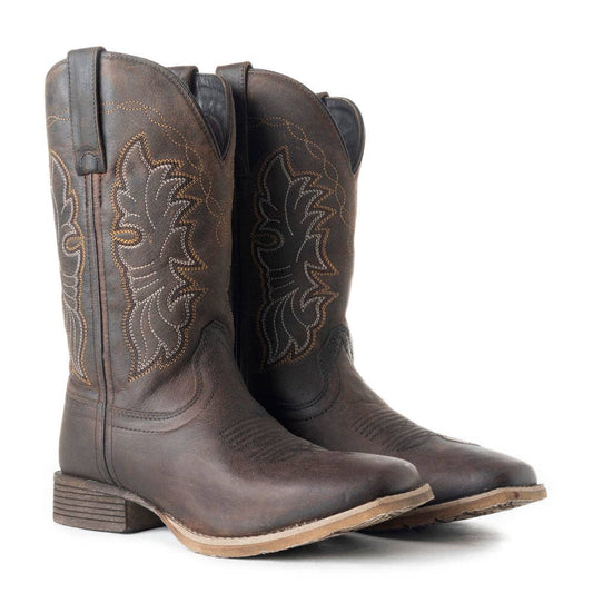 Brown Leather Cowboy Boots