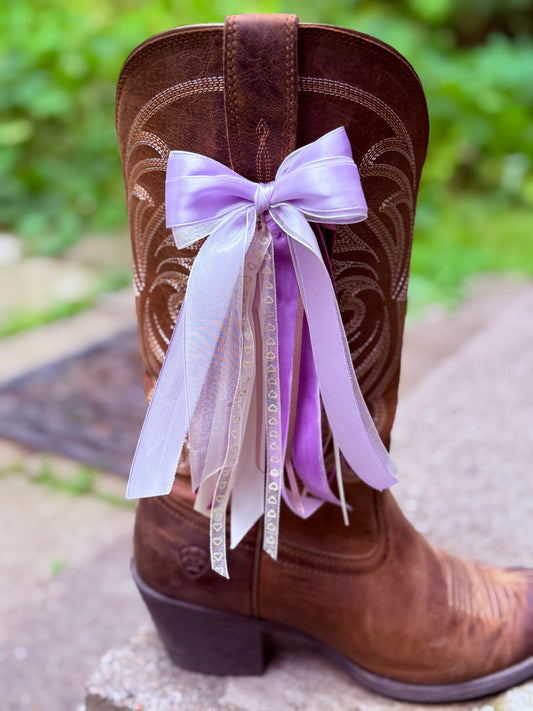 Lila Boot Bow