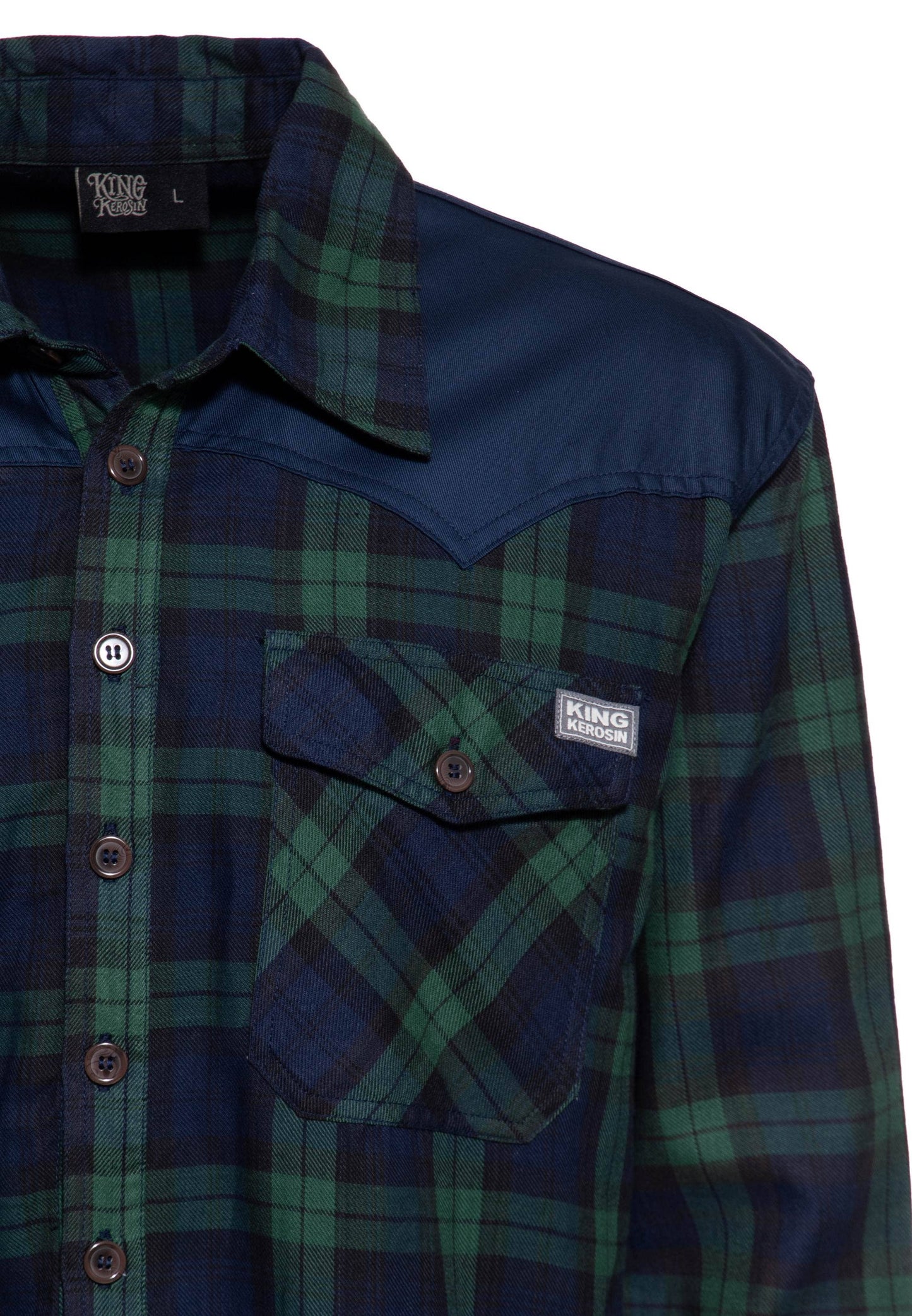 Flanellskjorta Marin - Plus Size