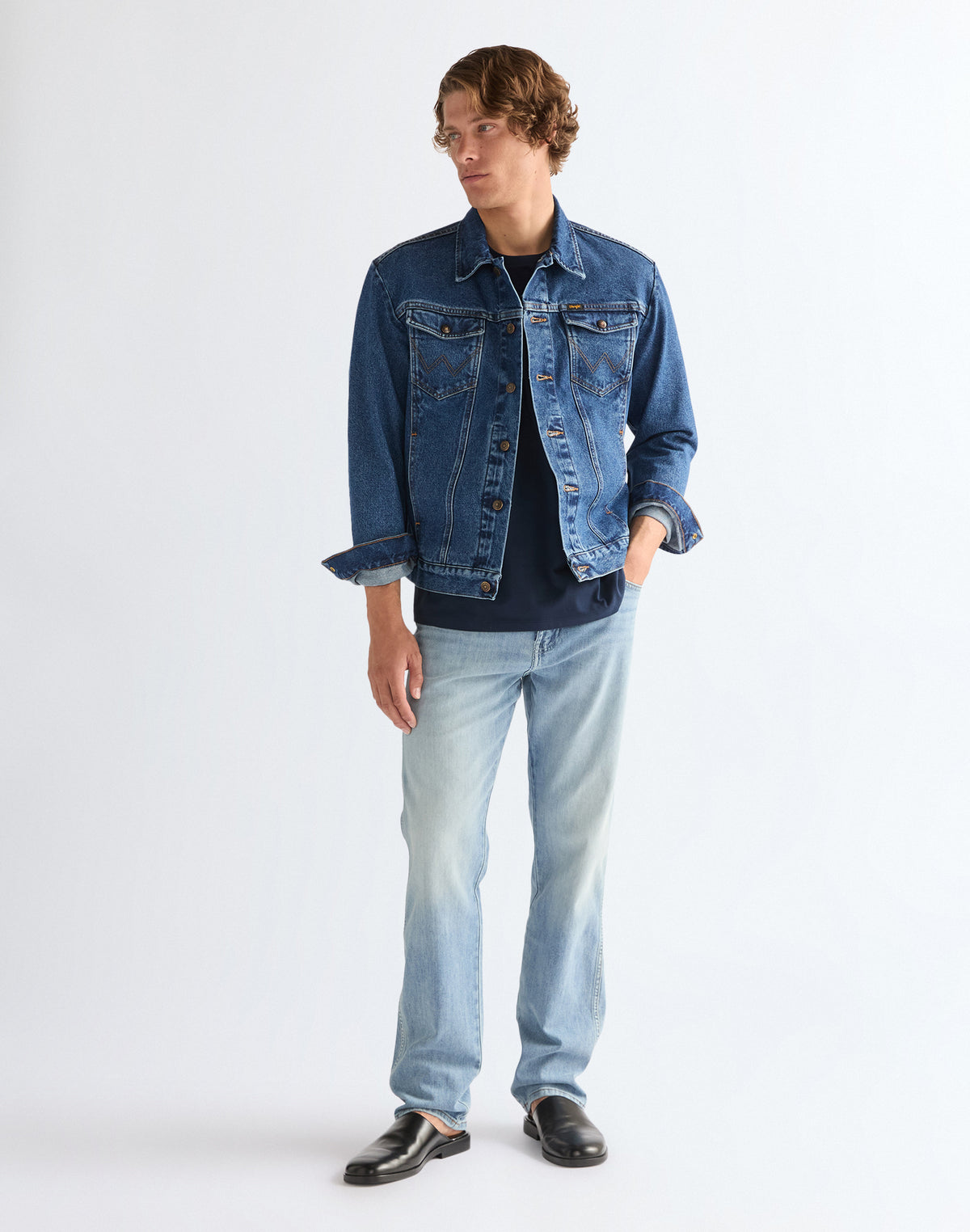 Cowboy Cut Jacket Stonewash
