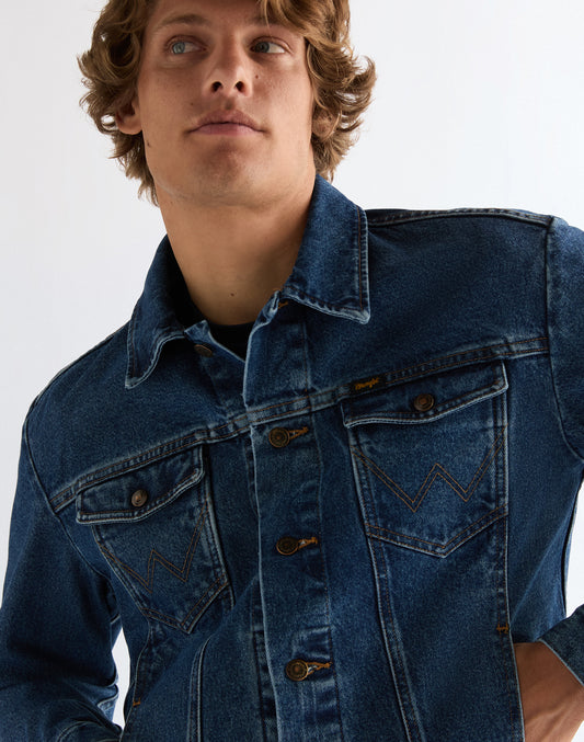 Cowboy Cut Jacket Stonewash