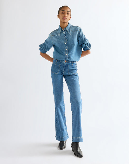 Flare Jean Indigo Rush