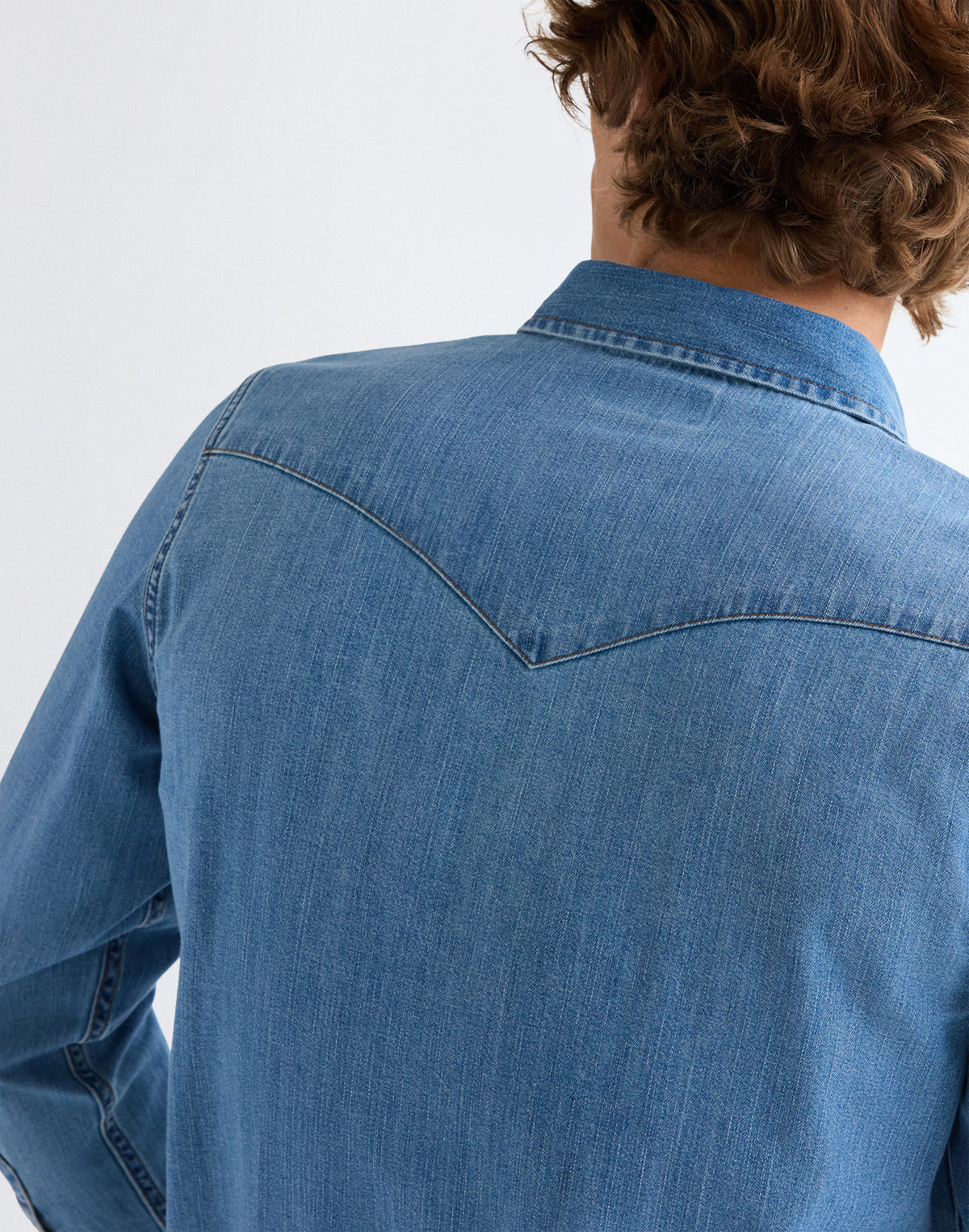 Western Shirt Mid Light Wash