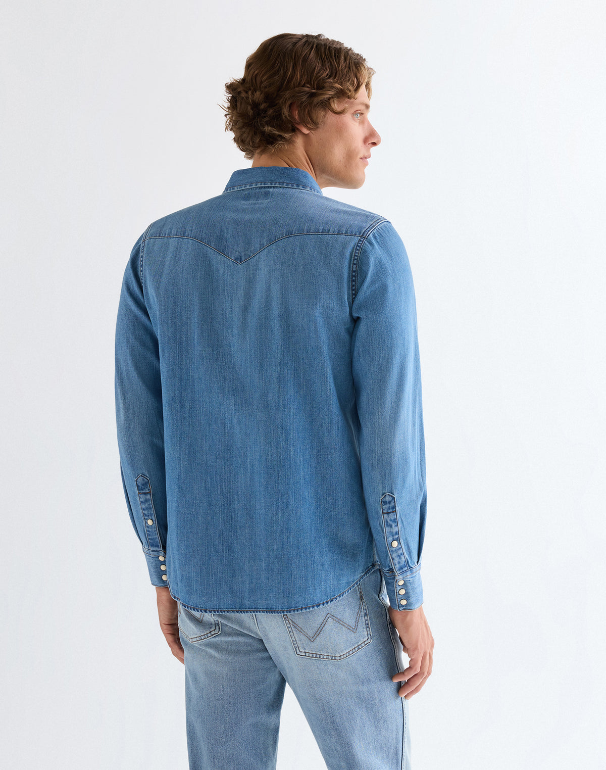 Western Shirt Mid Light Wash