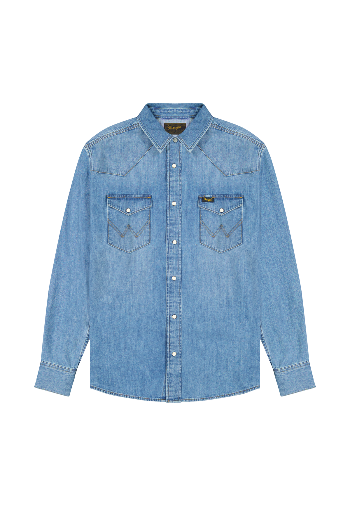 Western Shirt Mid Light Wash