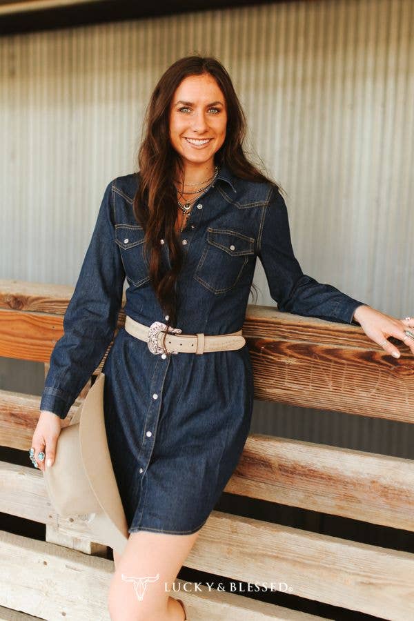 Western Denim Dress – Jeansklänning
